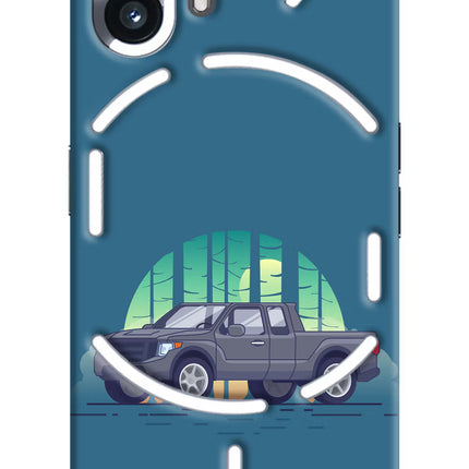 Retro Garage Vibe Nothing Phone 2 Hard Case Back Cover by Casekaro