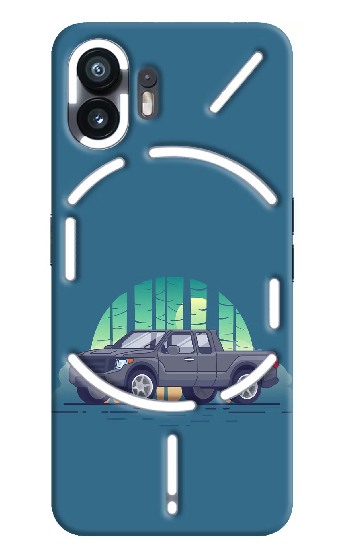 Retro Garage Vibe Nothing Phone 2 Hard Case Back Cover by Casekaro