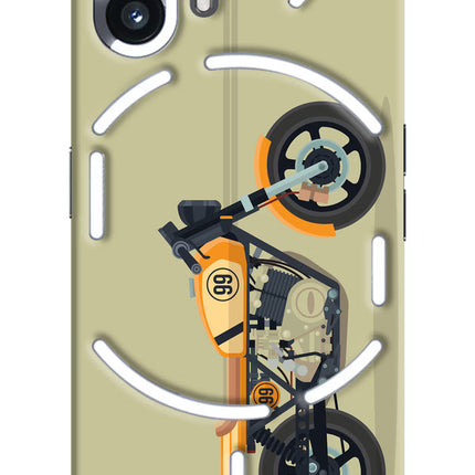 Vertical Speedster Nothing Phone 2 Hard Case Back Cover by Casekaro