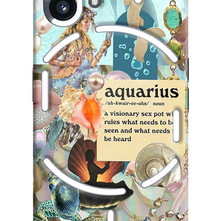 Aquarius Zodiac Nothing Phone 2 Hard Case Back Cover by Casekaro