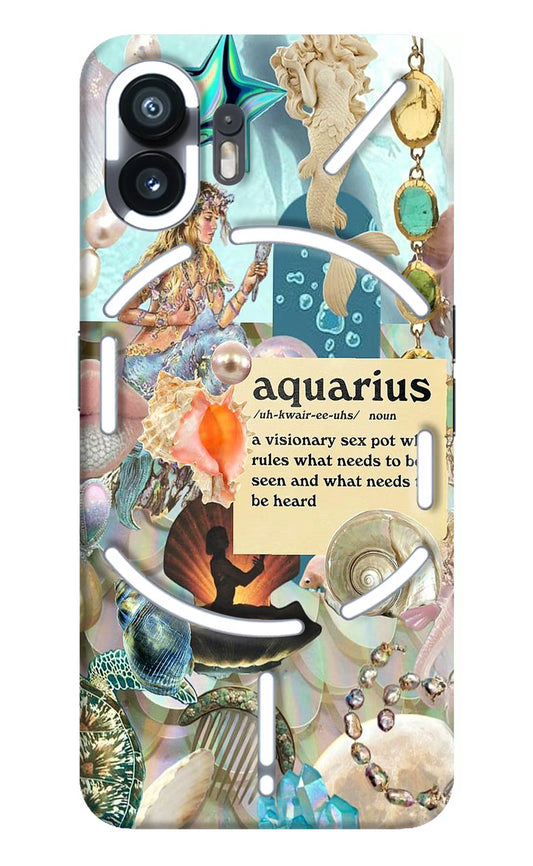 Aquarius Zodiac Nothing Phone 2 Hard Case Back Cover by Casekaro