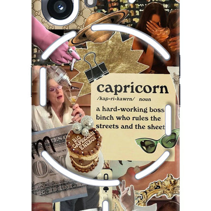 Capricorn Zodiac Nothing Phone 2 Hard Case Back Cover by Casekaro