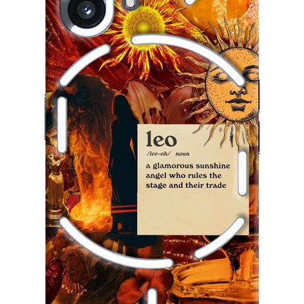 Leo Zodiac Nothing Phone 2 Hard Case Back Cover by Casekaro