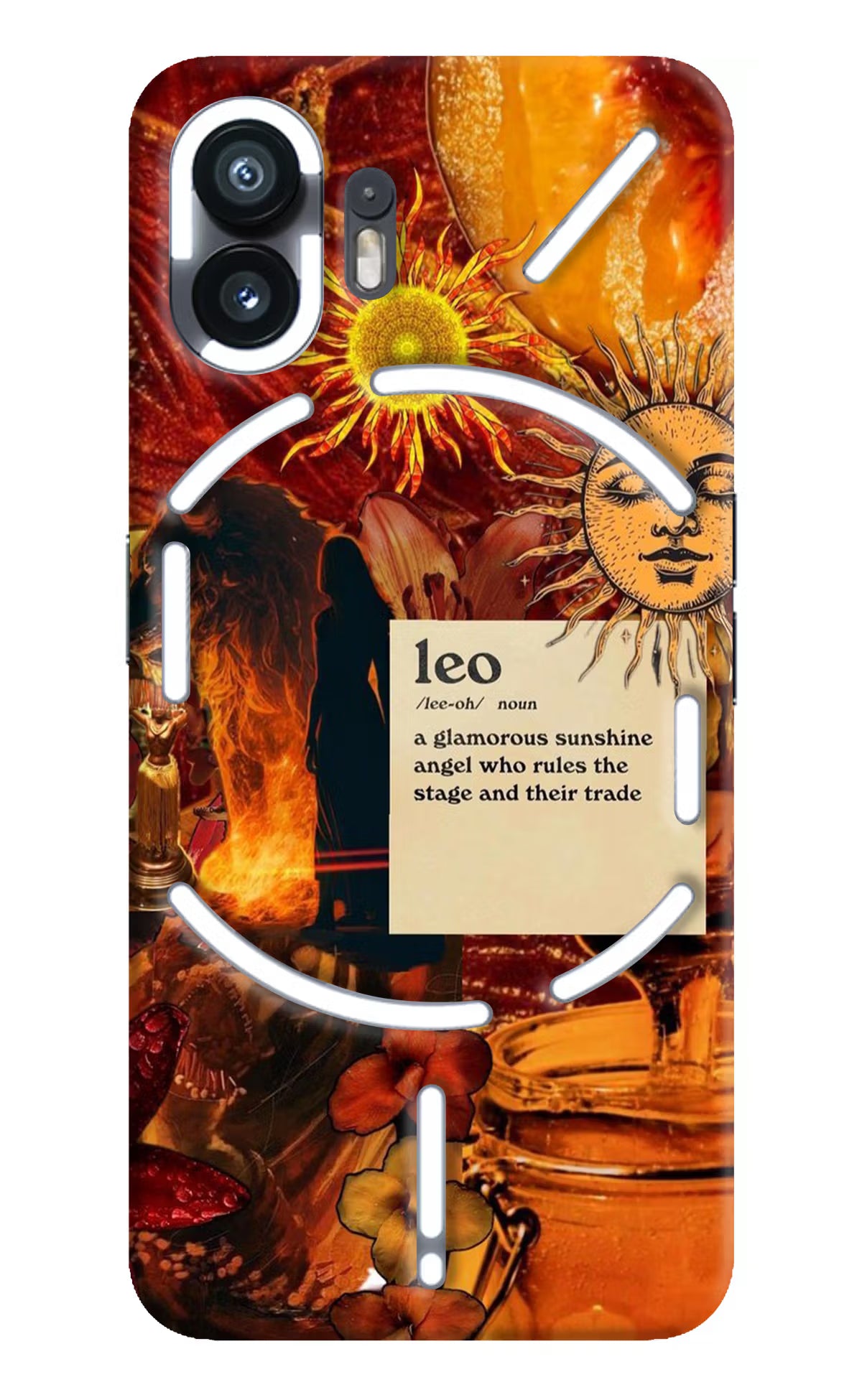 Leo Zodiac Nothing Phone 2 Hard Case Back Cover by Casekaro
