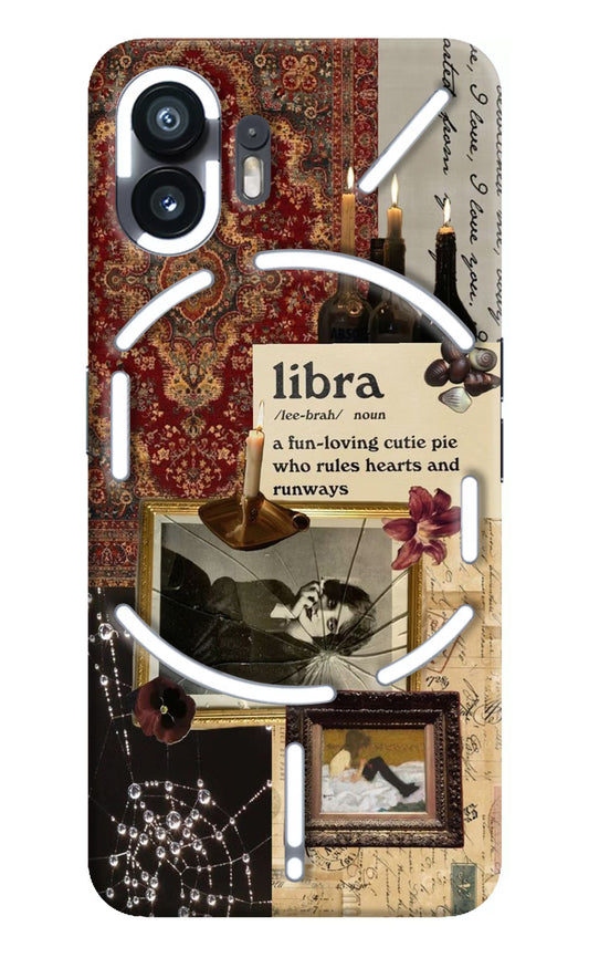 Libra Zodiac Nothing Phone 2 Hard Case Back Cover by Casekaro