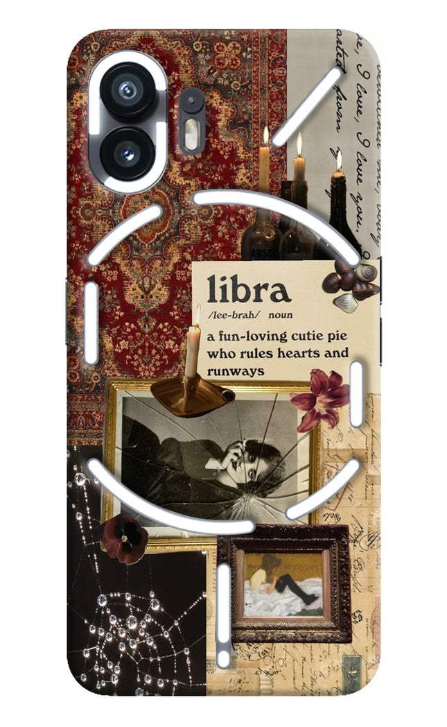Libra Zodiac Nothing Phone 2 Hard Case Back Cover by Casekaro