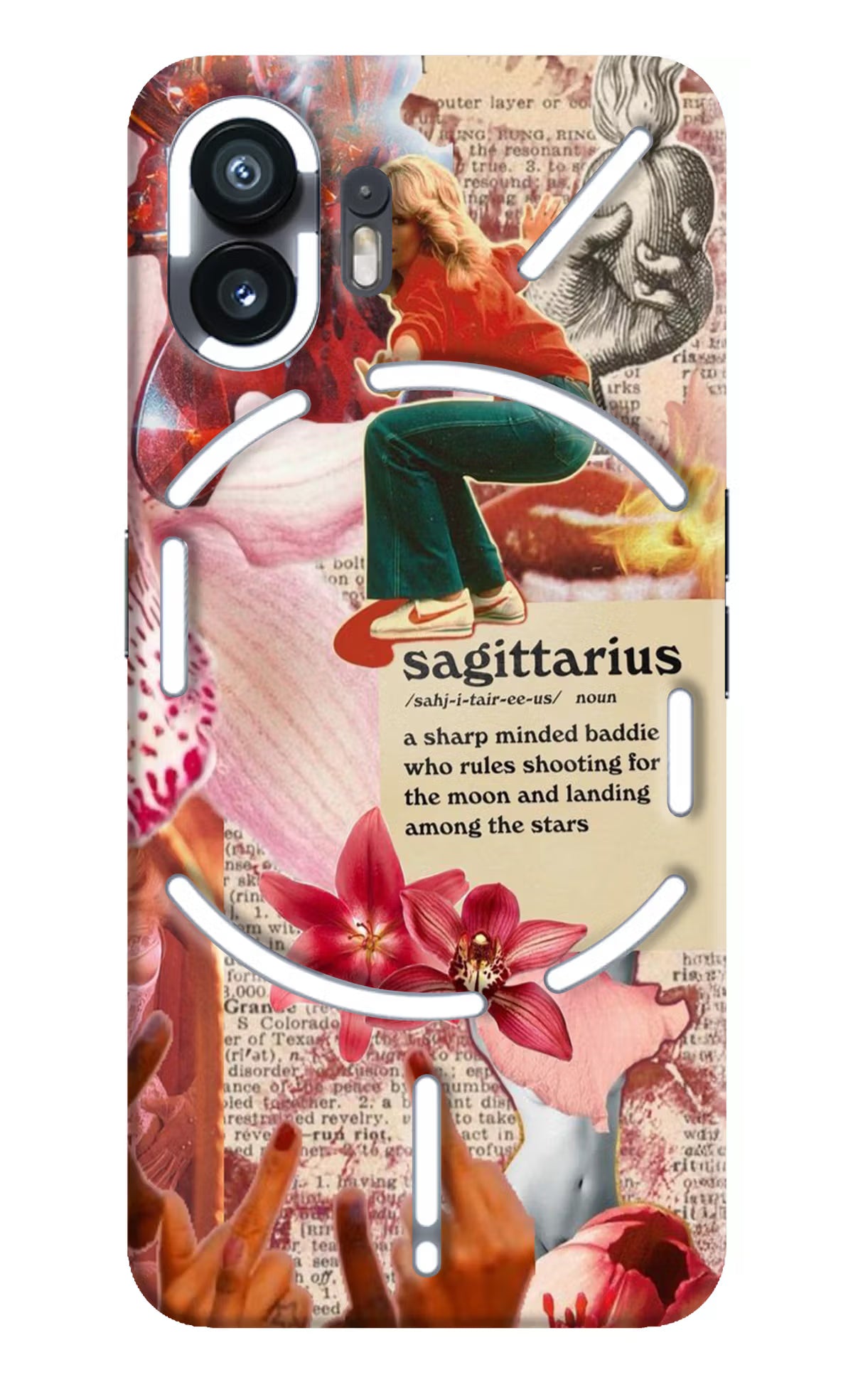 Sagittarius Zodiac Nothing Phone 2 Hard Case Back Cover by Casekaro