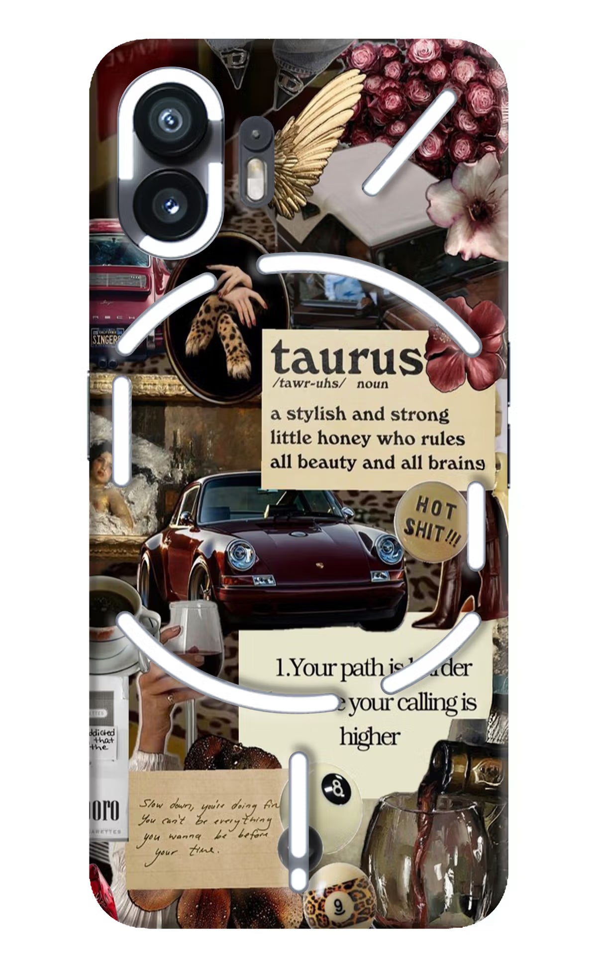 Taurus Zodiac Nothing Phone 2 Hard Case Back Cover by Casekaro