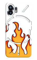 Fired Up – White Nothing Phone 2 Hard Case Back Cover by Casekaro