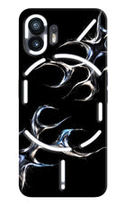 Chrome Tribal Nothing Phone 2 Hard Case Back Cover by Casekaro