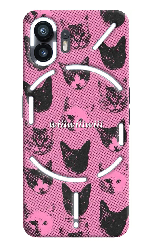 Pink Cats Nothing Phone 2 Hard Case Back Cover by Casekaro