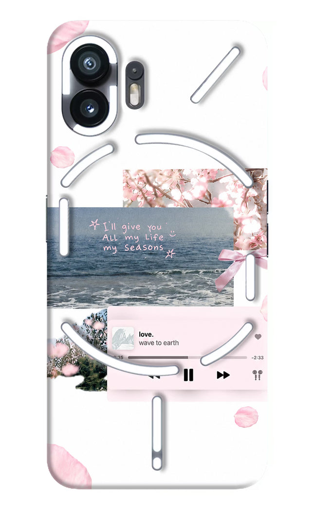 Wave to earth Nothing Phone 2 Hard Case Back Cover by Casekaro