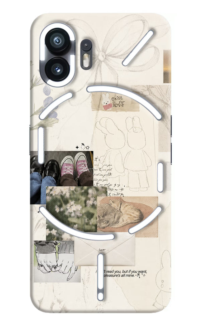 Soft Aesthetic Nothing Phone 2 Hard Case Back Cover by Casekaro