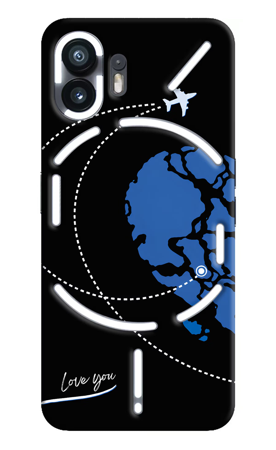 Love Orbit Nothing Phone 2 Back Cover, Hard case