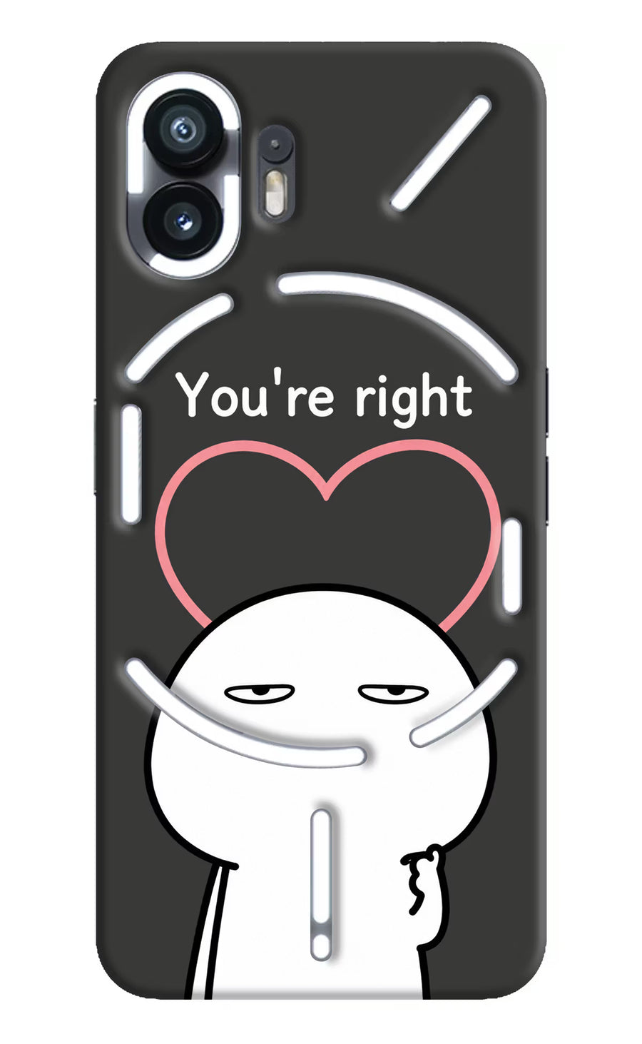 You're Right Nothing Phone 2 Back Cover, Hard case