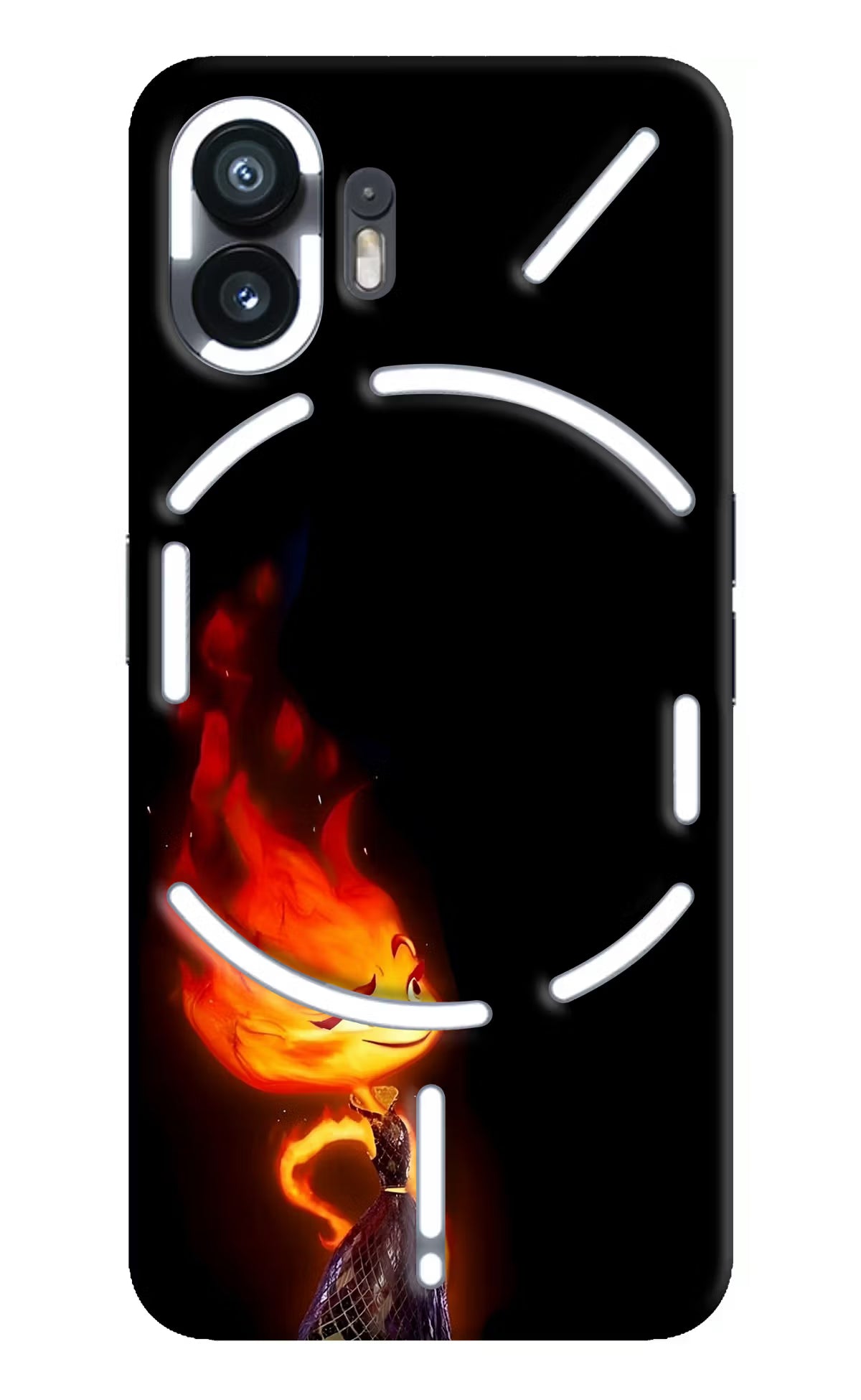 Ember Flame Nothing Phone 2 Hard Case Back Cover by Casekaro
