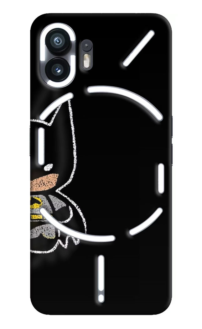 Bat Kitty Nothing Phone 2 Hard Case Back Cover by Casekaro