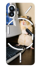Hacker Hamster Nothing Phone 2 Hard Case Back Cover by Casekaro