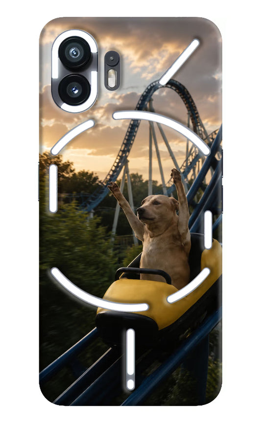 Rollercoaster Dog Nothing Phone 2 Hard Case Back Cover by Casekaro