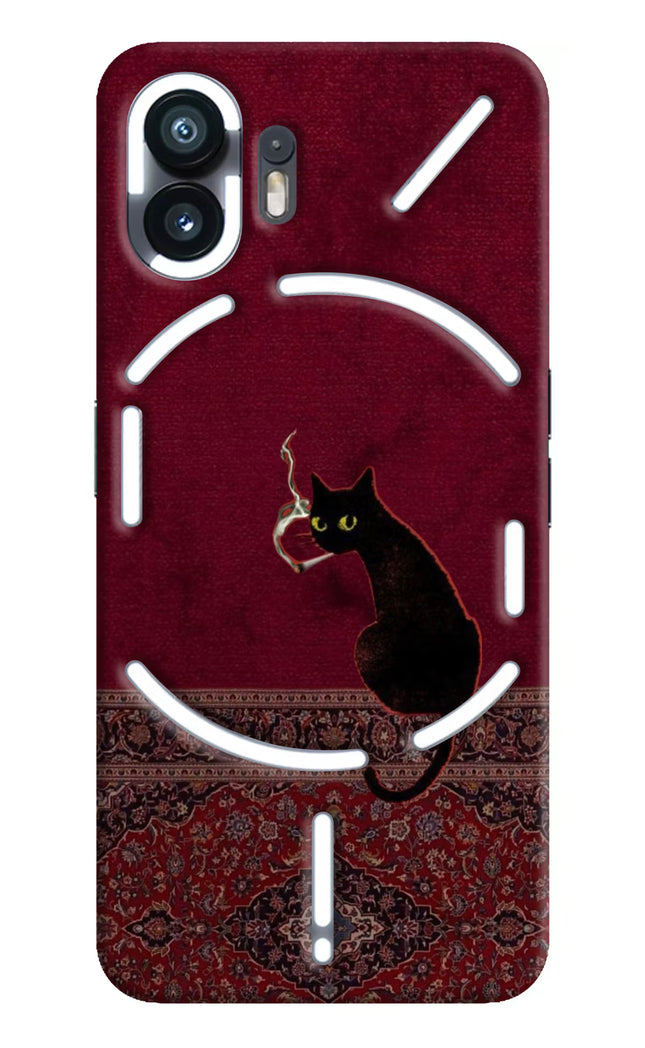 Midnight Cat Nothing Phone 2 Hard Case Back Cover by Casekaro