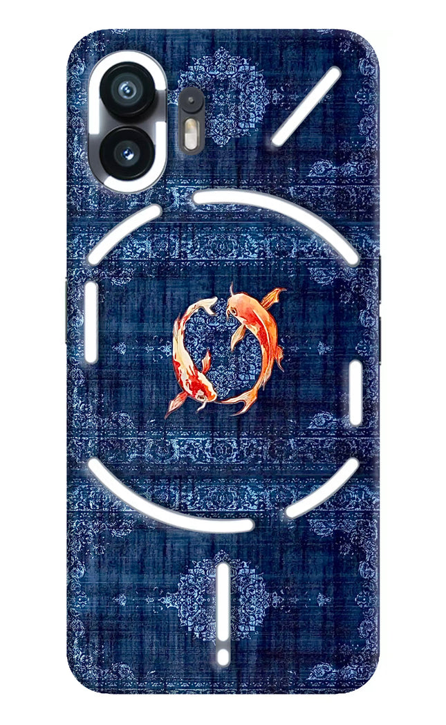 Koi Blue Nothing Phone 2 Hard Case Back Cover by Casekaro