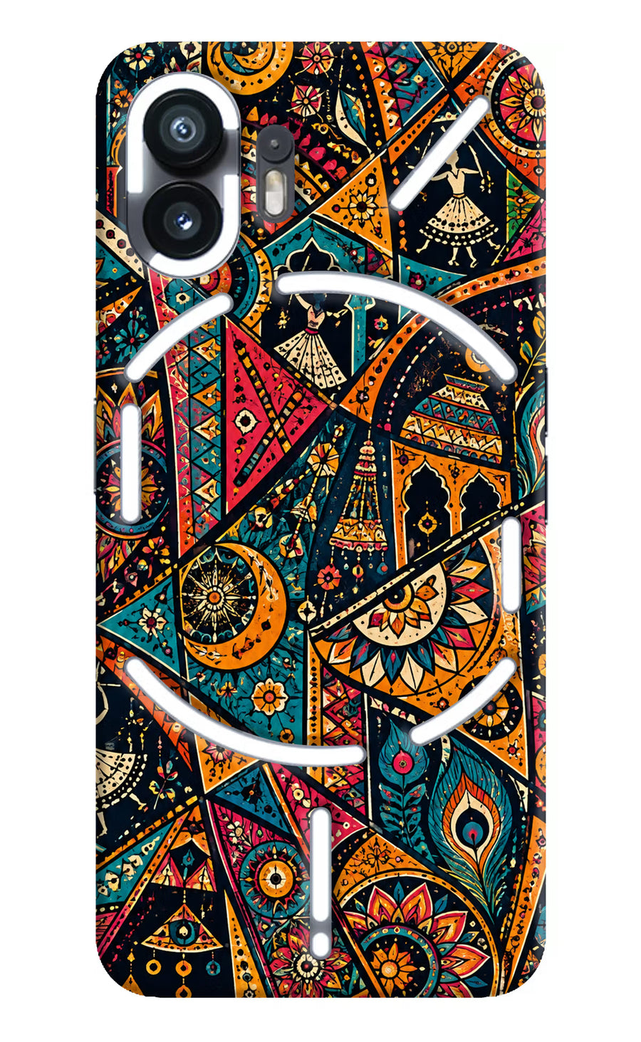 Folk Print Nothing Phone 2 Back Cover, Hard case