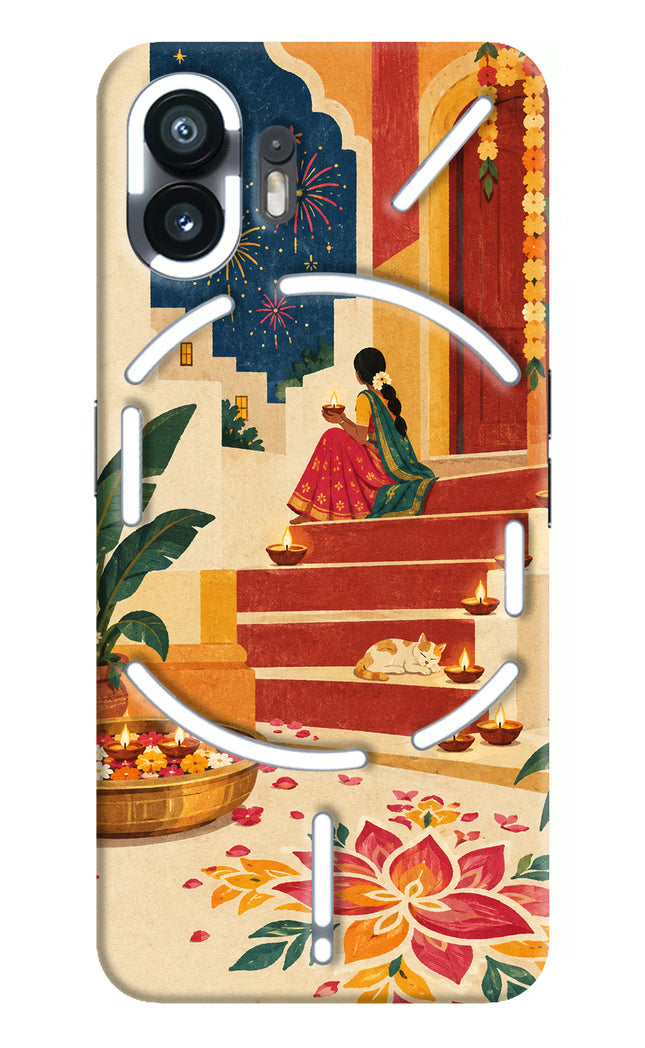 Diwali Rangoli Nothing Phone 2 Hard Case Back Cover by Casekaro