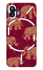 Maroon Elephant Nothing Phone 2 Hard Case Back Cover by Casekaro