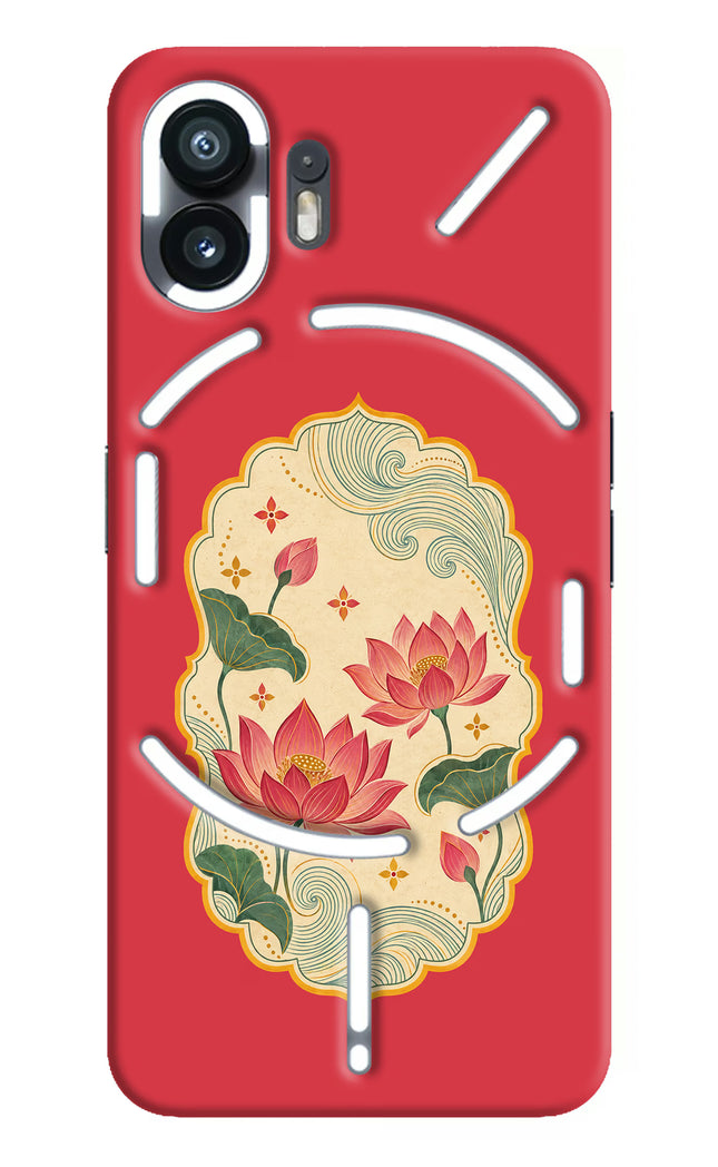 Pink Lotus Nothing Phone 2 Hard Case Back Cover by Casekaro