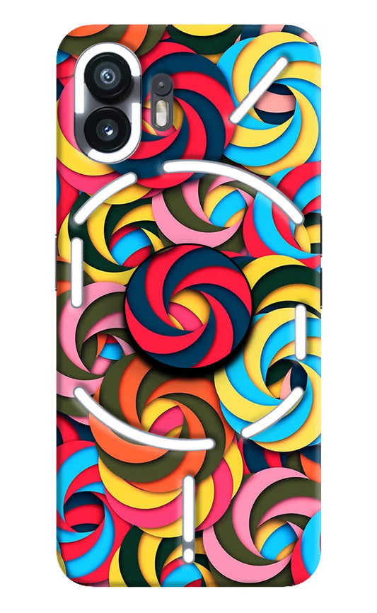 Spiral Pattern Nothing Phone 2 Pop Case by Casekaro