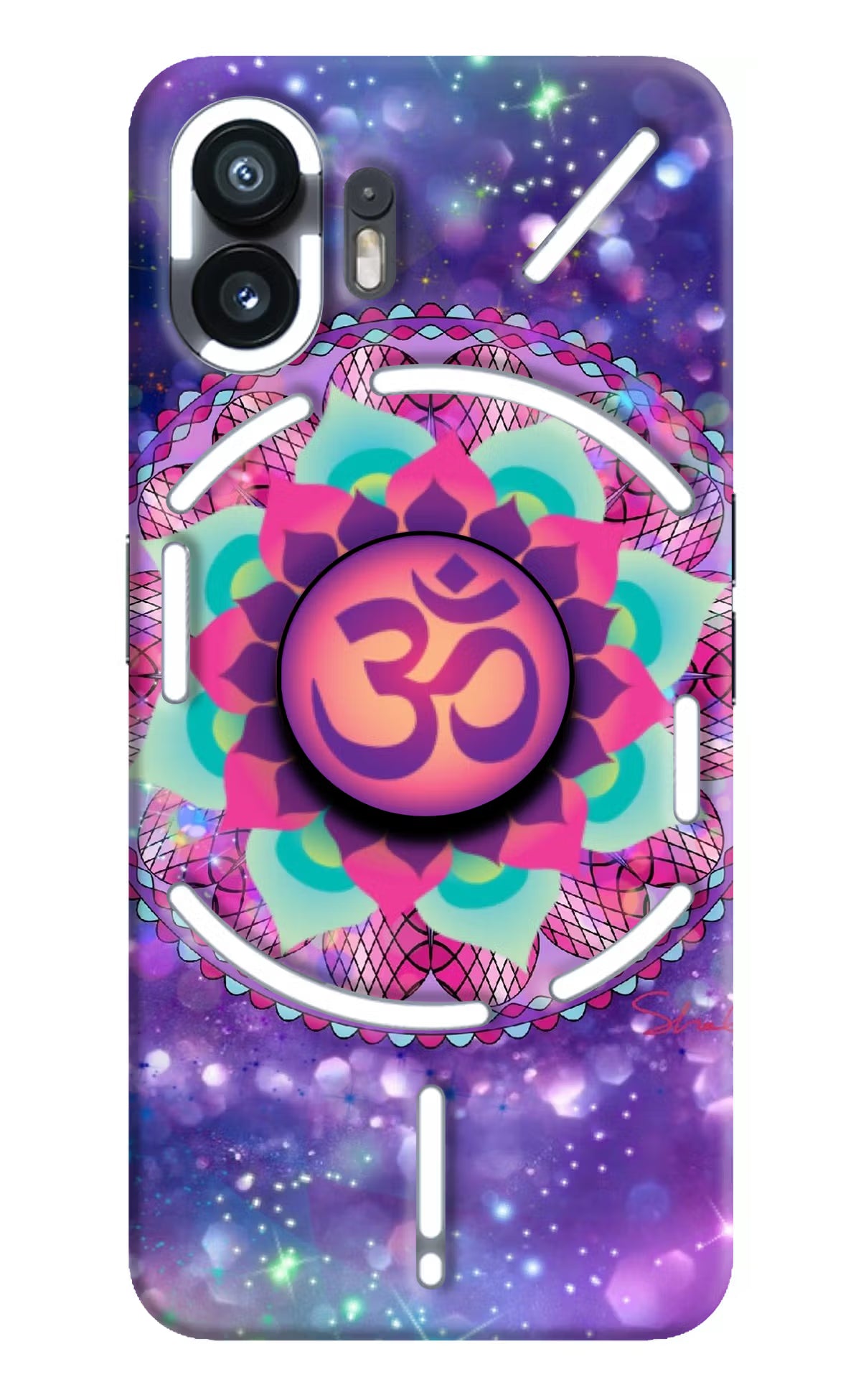 Om Purple Nothing Phone 2 Pop Case by Casekaro