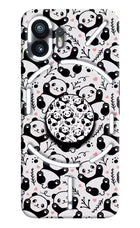 Cute Panda Nothing Phone 2 Pop Case by Casekaro