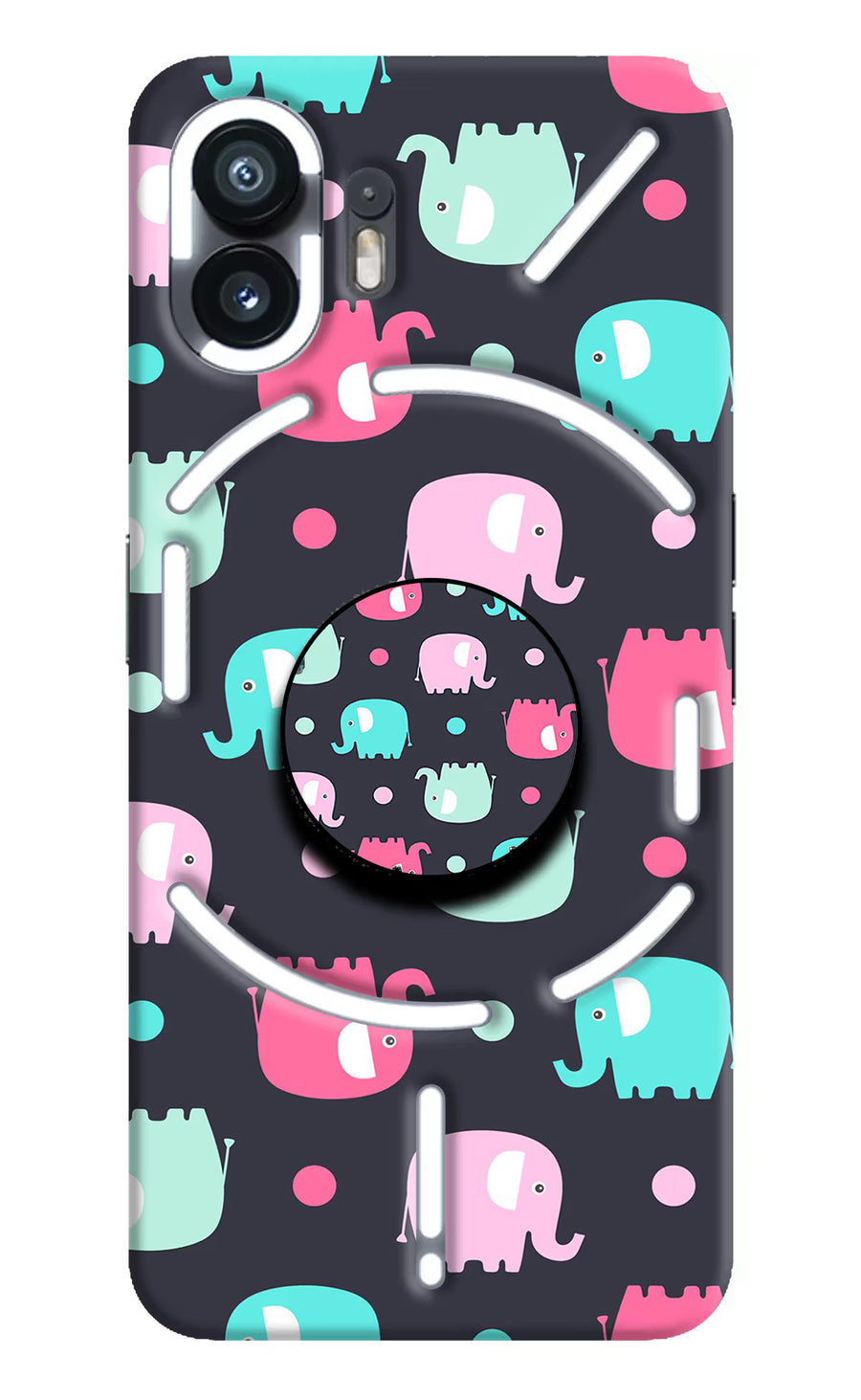 Baby Elephants Nothing Phone 2 Pop Case, Hard case