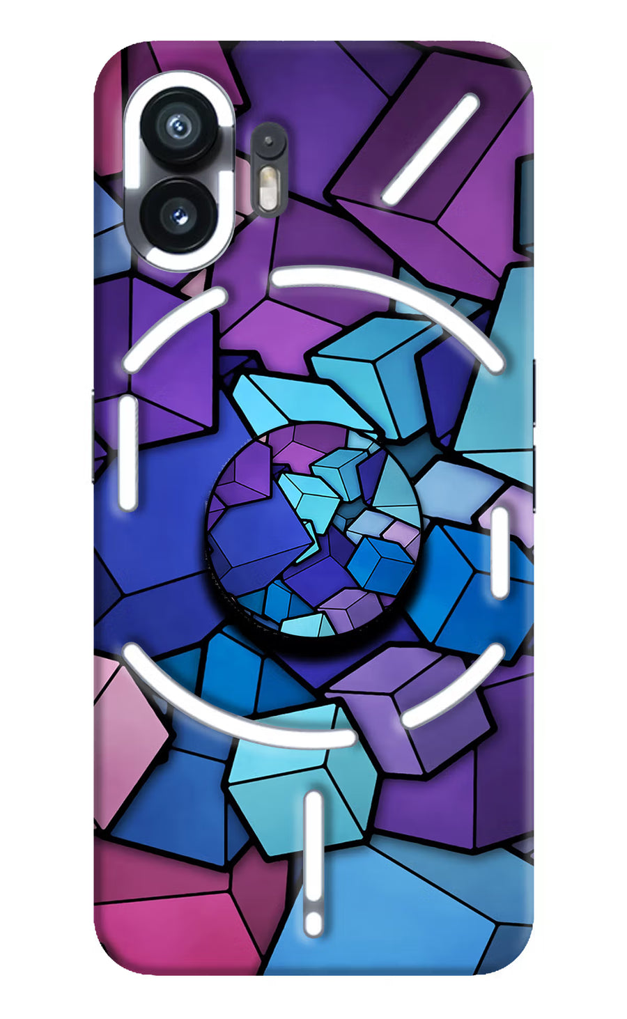 Cubic Abstract Nothing Phone 2 Pop Case, Hard case