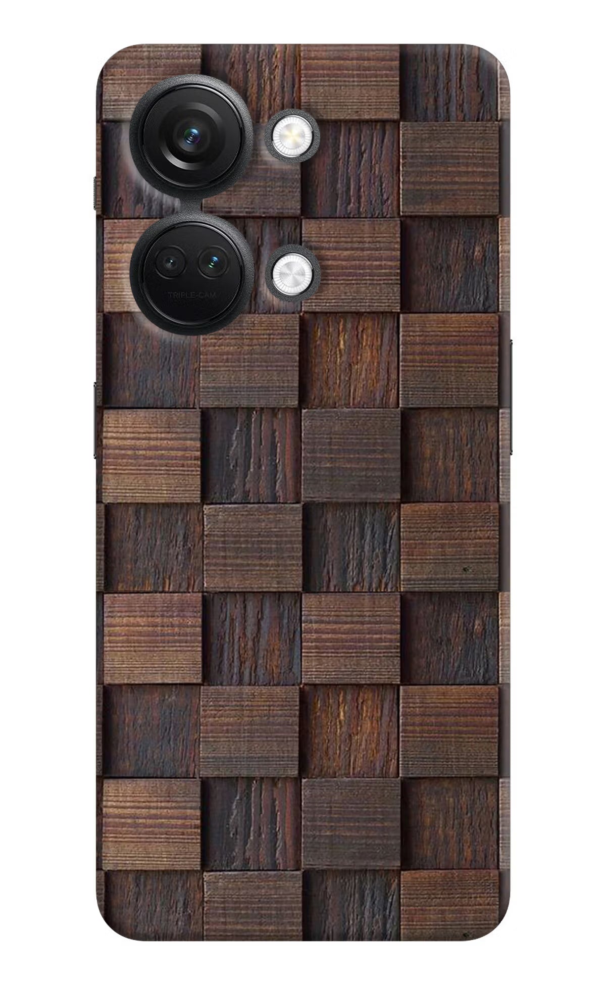 Wooden Cube Design OnePlus Nord 3 5G Hard Case Back Cover by Casekaro