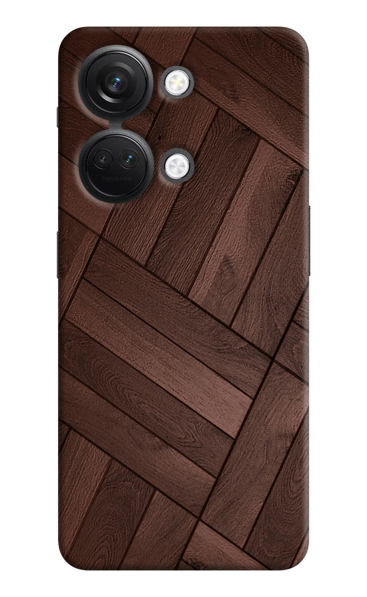 Wooden Texture Design OnePlus Nord 3 5G Hard Case Back Cover by Casekaro