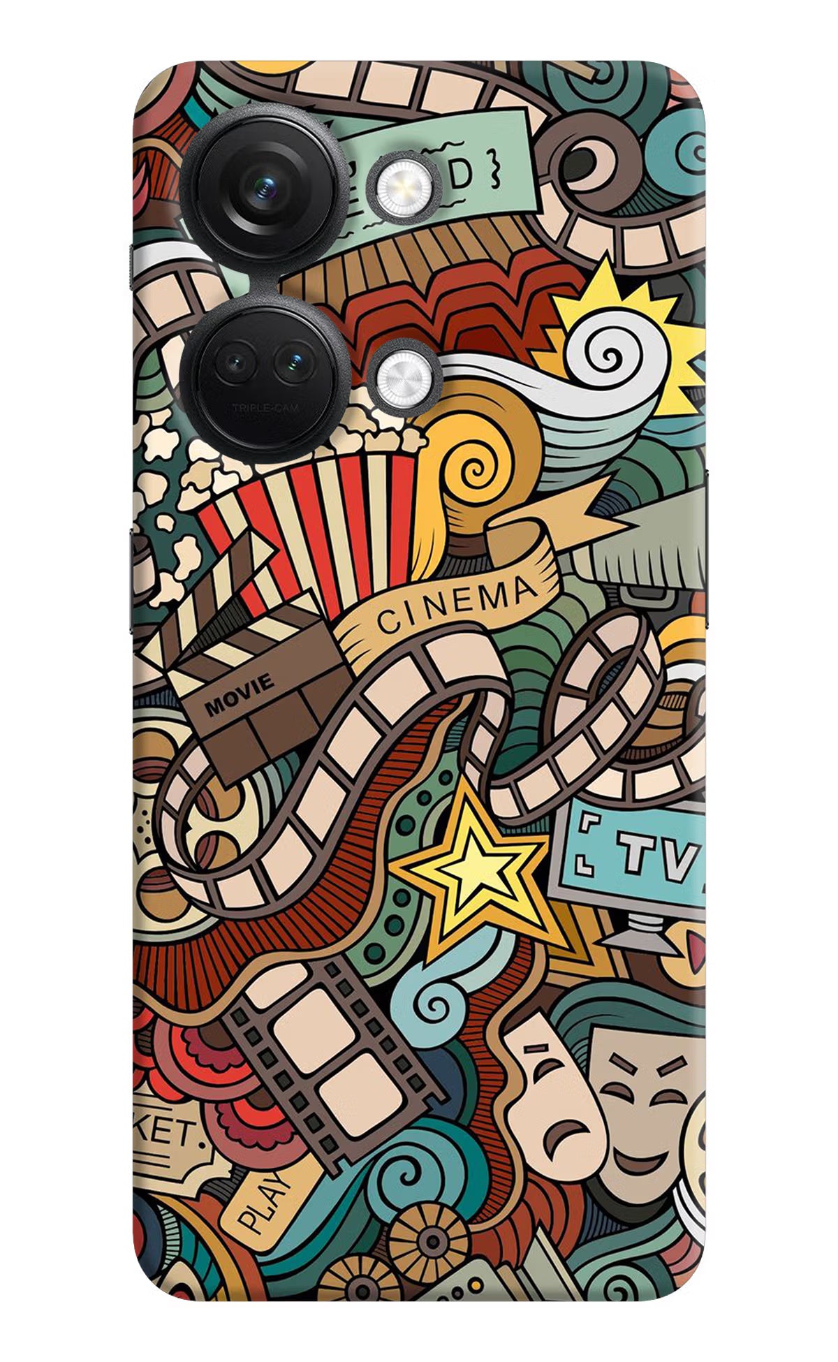 Cinema Abstract OnePlus Nord 3 5G Hard Case Back Cover by Casekaro