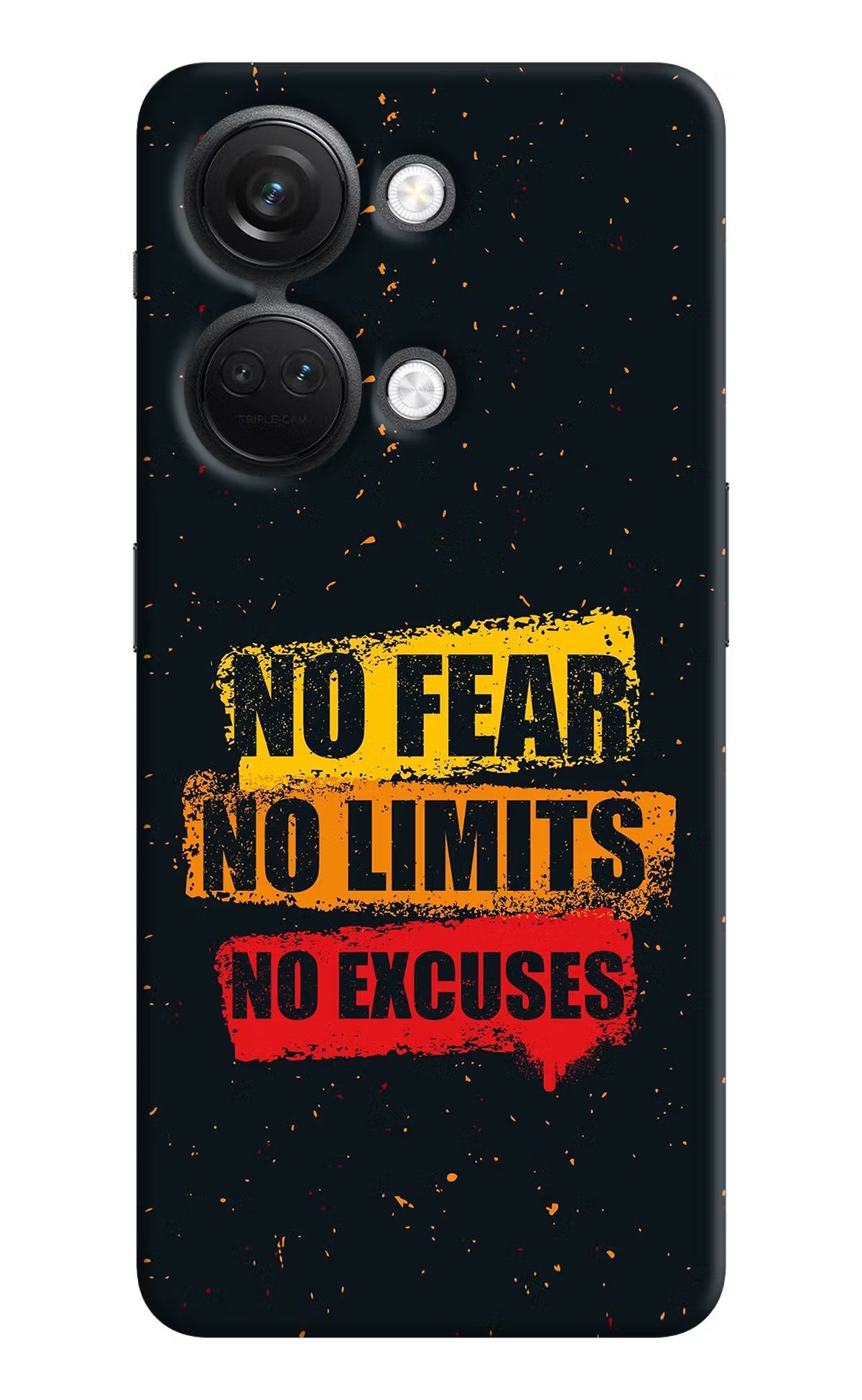 No Fear No Limits No Excuse OnePlus Nord 3 5G Hard Case Back Cover by Casekaro