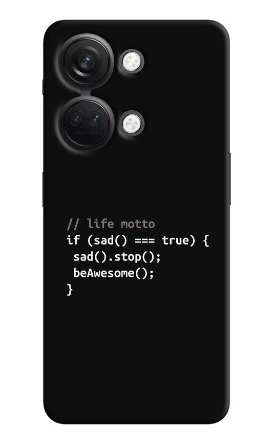 Life Motto Code OnePlus Nord 3 5G Hard Case Back Cover by Casekaro