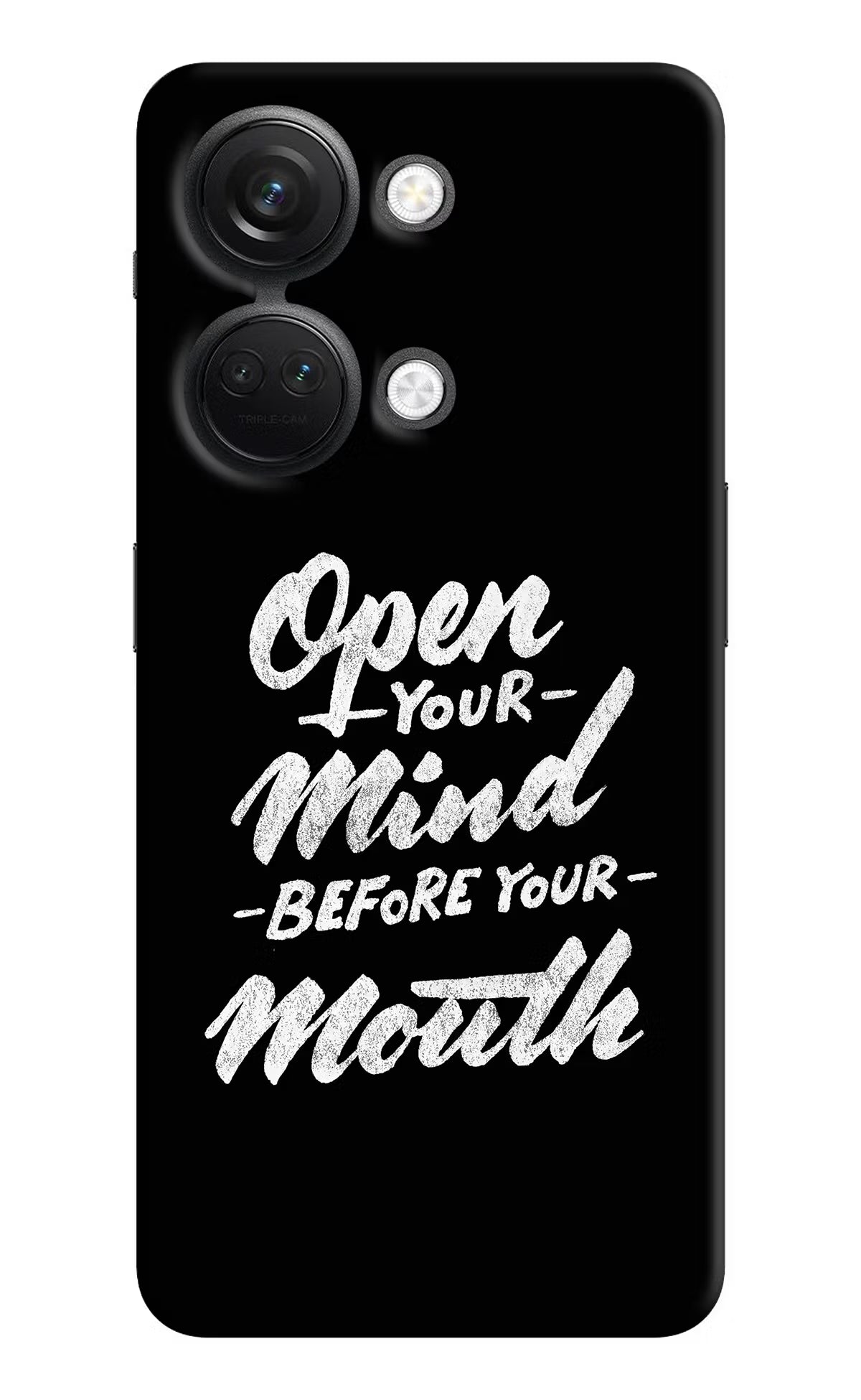 Open Your Mind Before Your Mouth OnePlus Nord 3 5G Hard Case Back Cover by Casekaro
