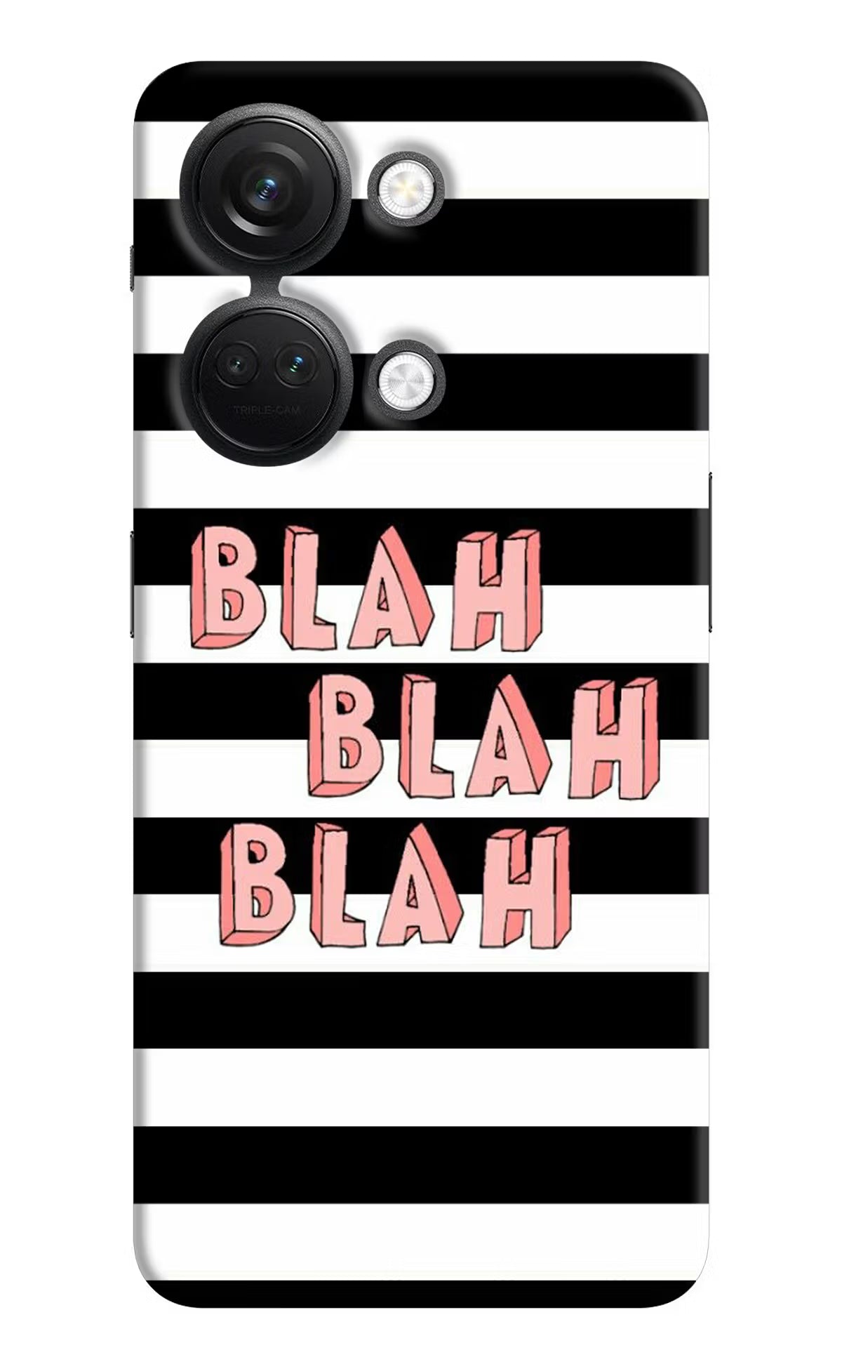 Blah Blah Blah OnePlus Nord 3 5G Hard Case Back Cover by Casekaro
