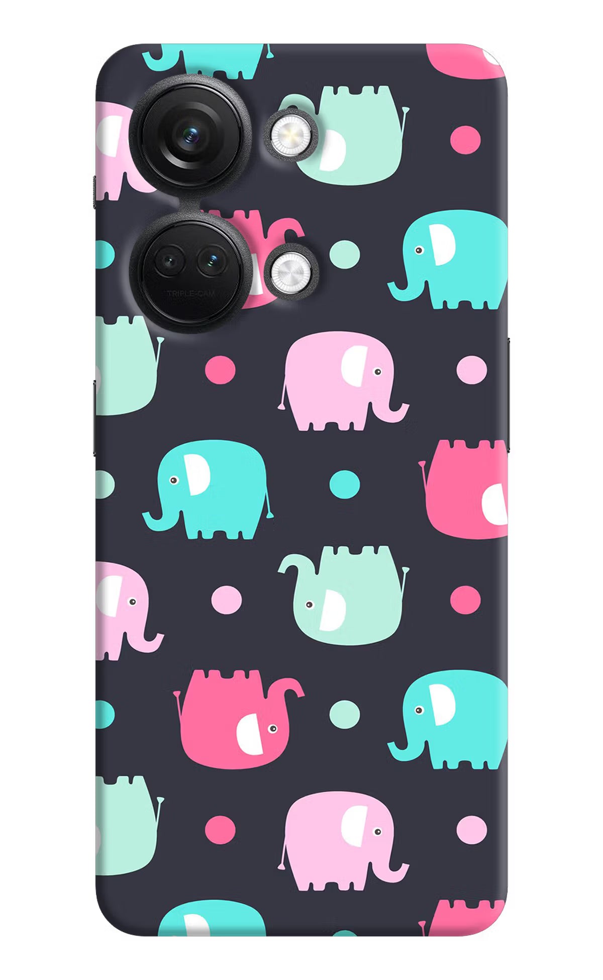 Elephants OnePlus Nord 3 5G Hard Case Back Cover by Casekaro