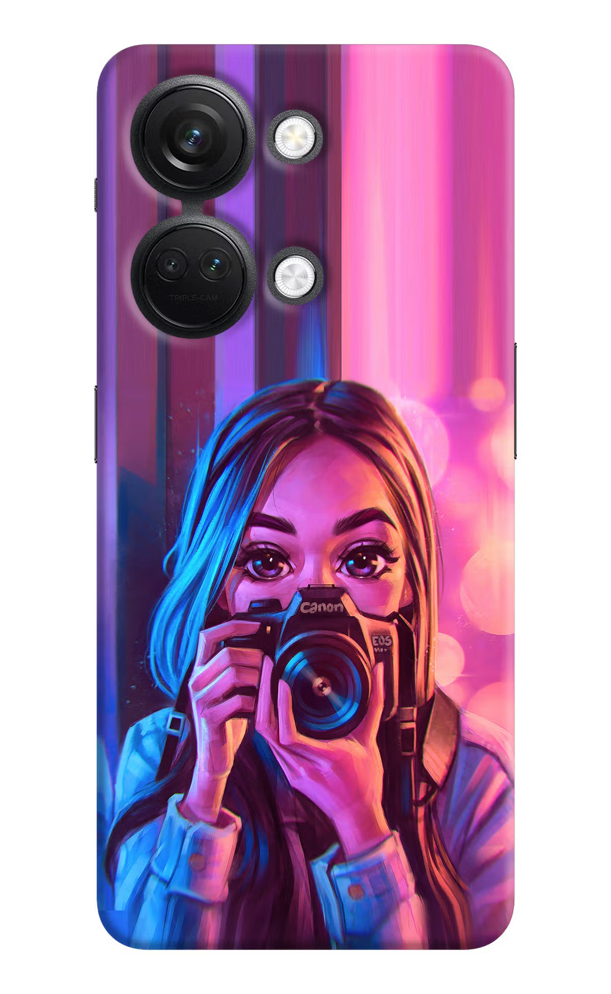 Girl Photographer OnePlus Nord 3 5G Hard Case Back Cover by Casekaro