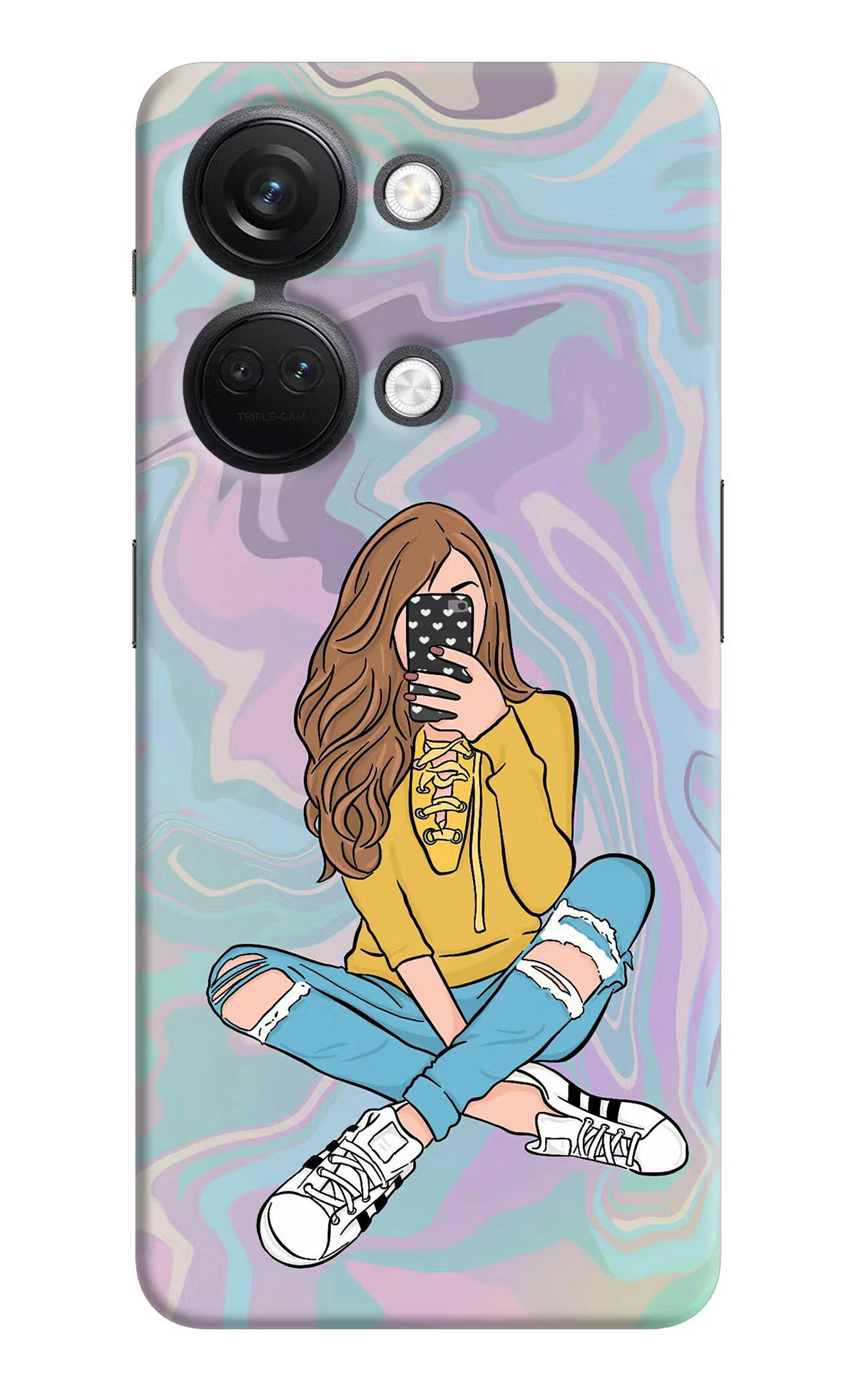 Selfie Girl OnePlus Nord 3 5G Hard Case Back Cover by Casekaro