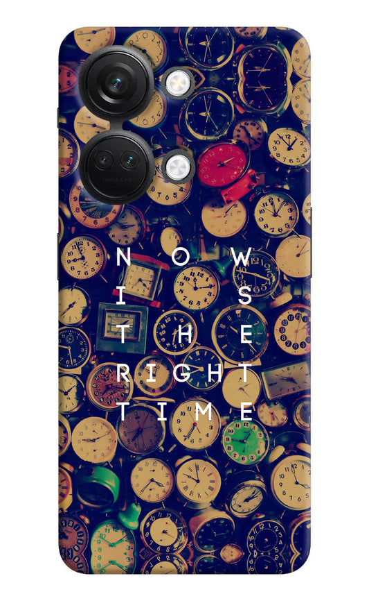 Now is the Right Time Quote OnePlus Nord 3 5G Hard Case Back Cover by Casekaro
