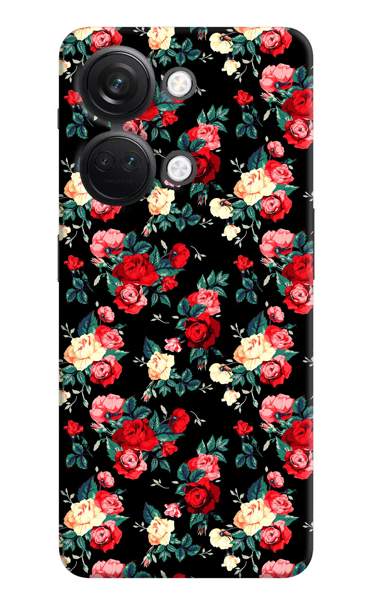 Rose Pattern OnePlus Nord 3 5G Hard Case Back Cover by Casekaro