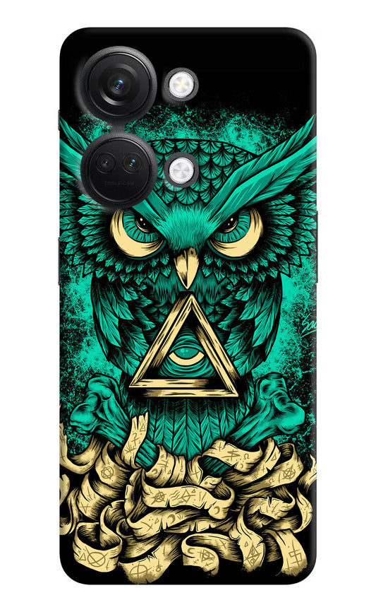 Green Owl OnePlus Nord 3 5G Hard Case Back Cover by Casekaro