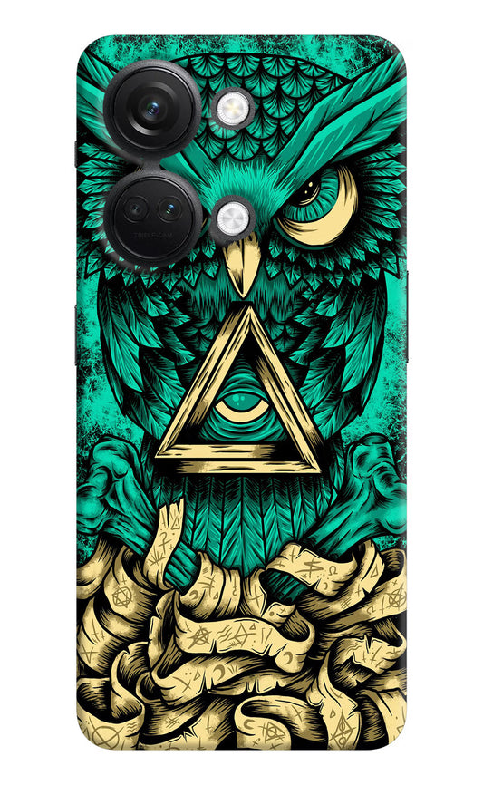 Green Owl OnePlus Nord 3 5G Hard Case Back Cover by Casekaro