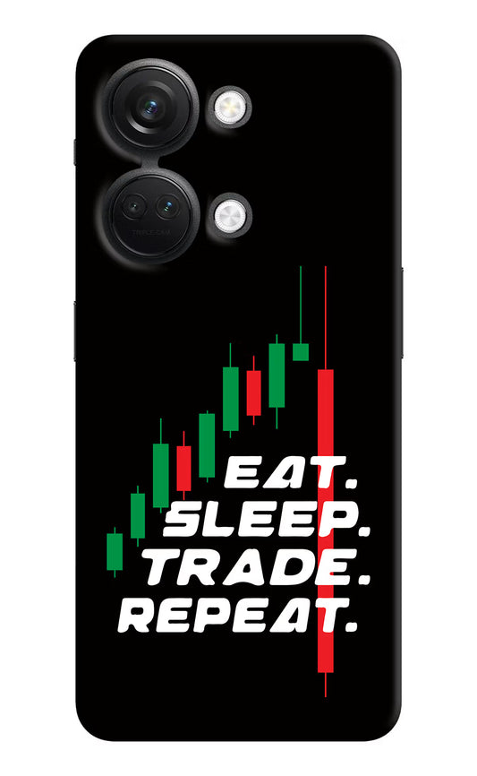 Eat Sleep Trade Repeat OnePlus Nord 3 5G Hard Case Back Cover by Casekaro