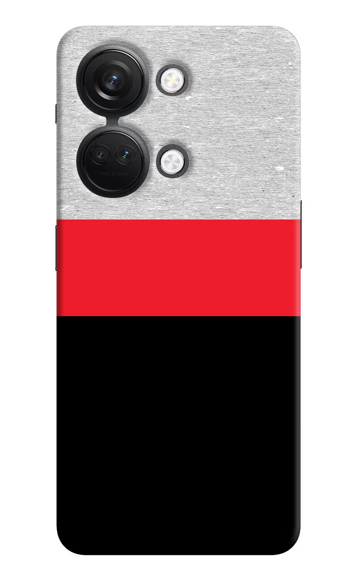 Tri Color Pattern OnePlus Nord 3 5G Hard Case Back Cover by Casekaro